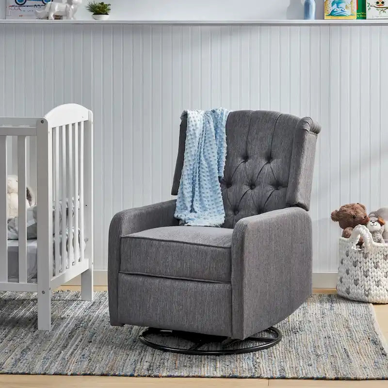 Fauteuil inclinable manuel Roomfitters Classic Design avec rotation à 360°, fauteuil de détente pour le salon