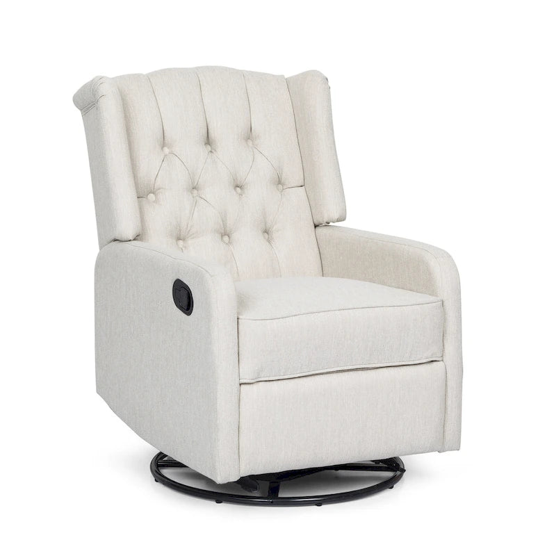Fauteuil inclinable manuel Roomfitters Classic Design avec rotation à 360°, fauteuil de détente pour le salon