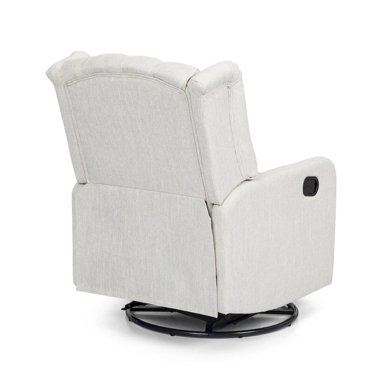 Fauteuil inclinable manuel Roomfitters Classic Design avec rotation à 360°, fauteuil de détente pour le salon