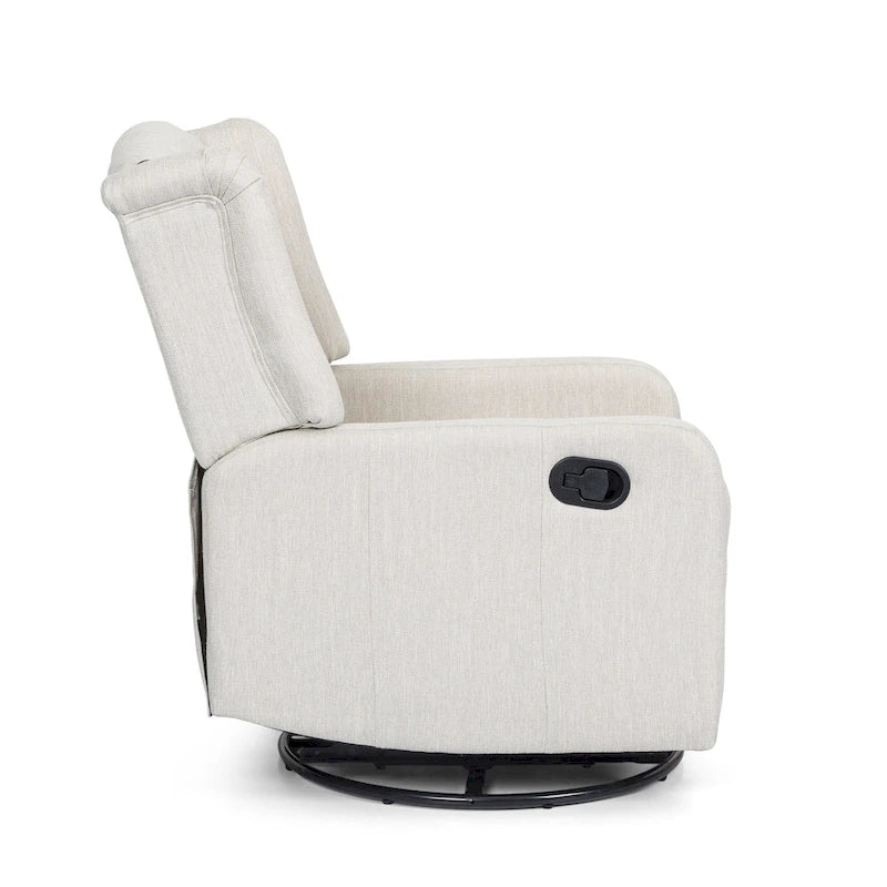 Fauteuil inclinable manuel Roomfitters Classic Design avec rotation à 360°, fauteuil de détente pour le salon