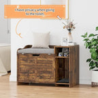 Bac à litière pour chat avec coussin