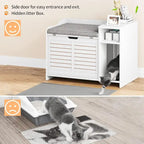 Bac à litière pour chat avec coussin