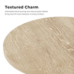 Table d'appoint moderne ronde Vitten en bois massif de Furniture of America