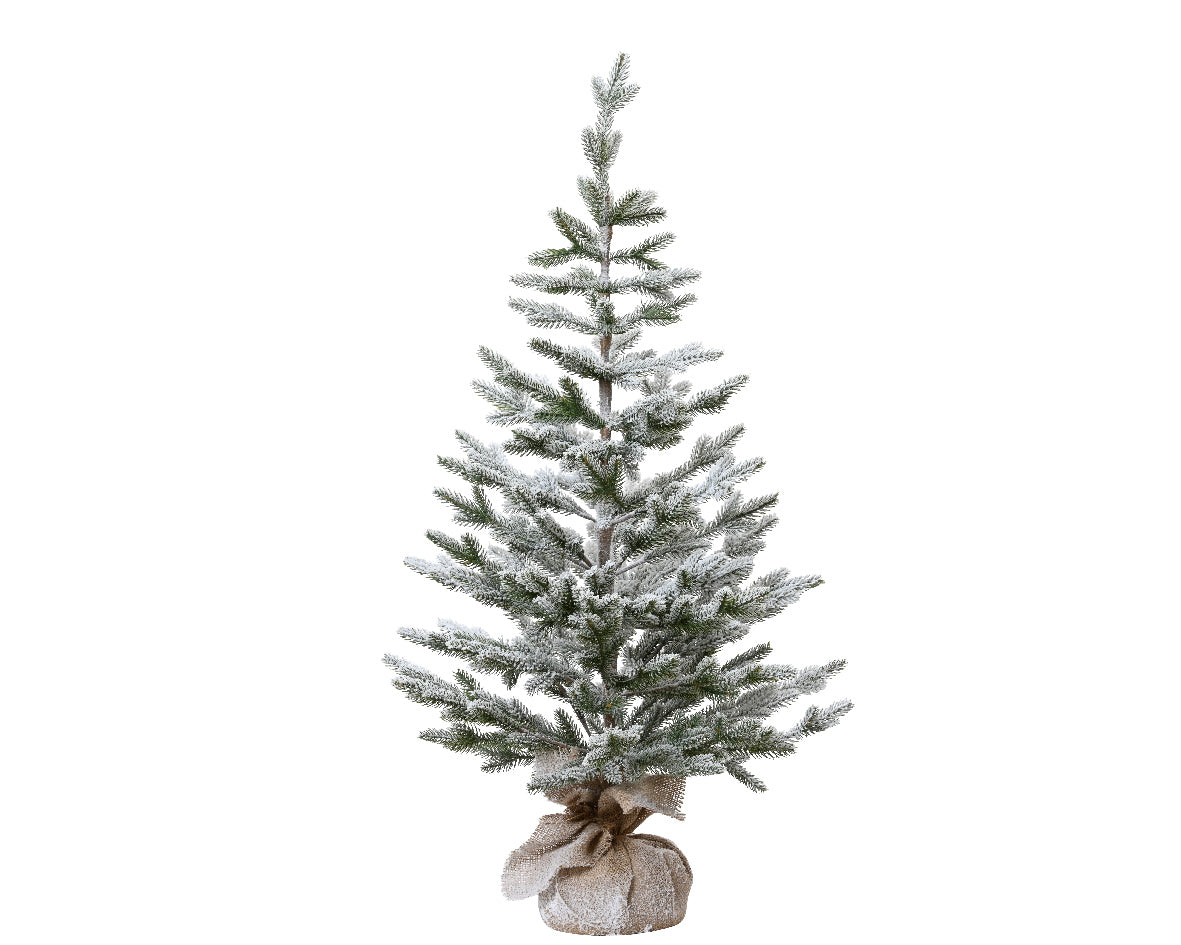 Mini sapin de Noël enneigé d'intérieur 50x100cm