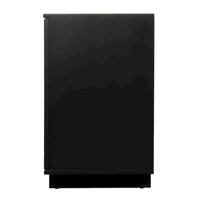 Meuble TV avec cheminée électrique à couleurs changeantes SEI Furniture Delauro et rangement