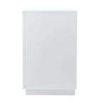 Meuble TV avec cheminée électrique à couleurs changeantes SEI Furniture Delauro et rangement