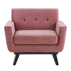 Fauteuil en velours Engage Performance
