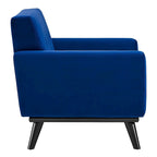Fauteuil en velours Engage Performance