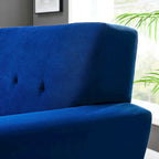 Fauteuil en velours Engage Performance