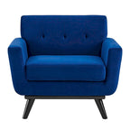 Fauteuil en velours Engage Performance