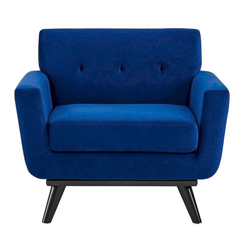 Fauteuil en velours Engage Performance