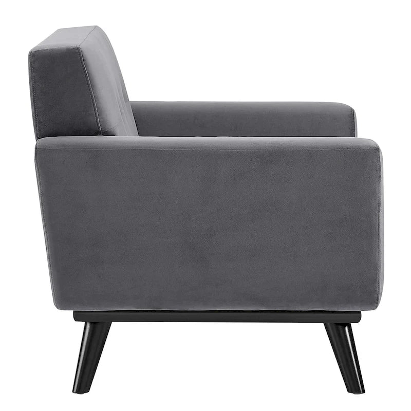Fauteuil en velours Engage Performance