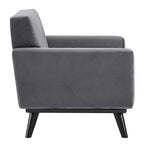 Fauteuil en velours Engage Performance