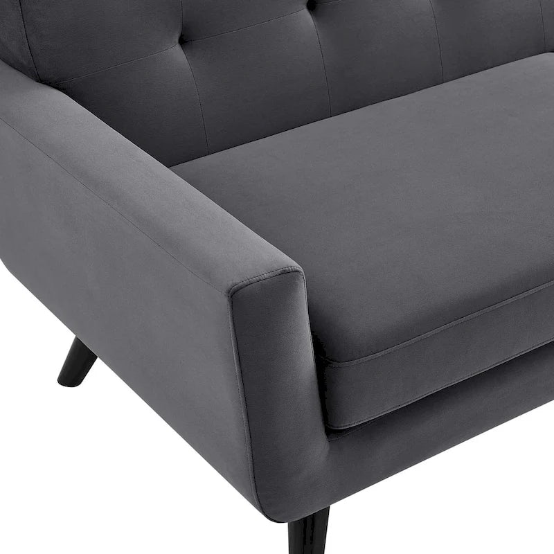 Fauteuil en velours Engage Performance