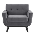 Fauteuil en velours Engage Performance