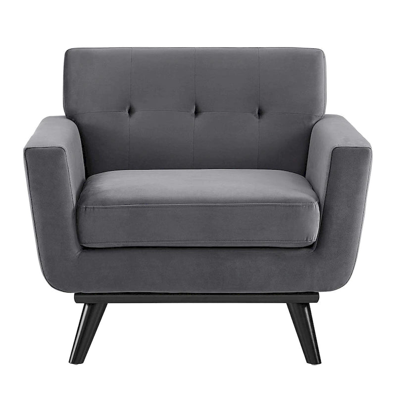 Fauteuil en velours Engage Performance