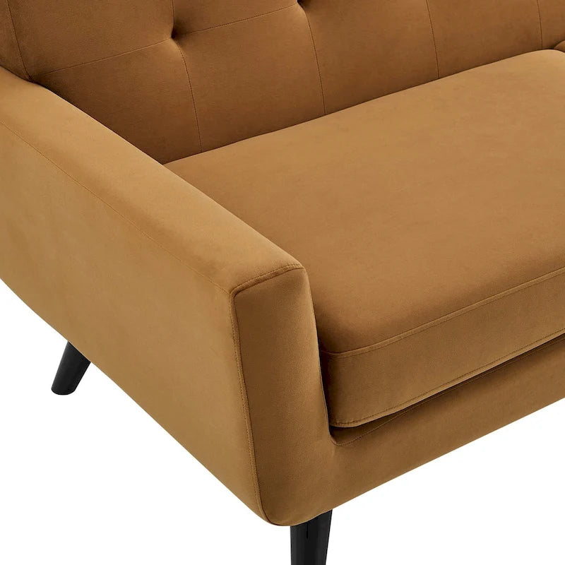 Fauteuil en velours Engage Performance