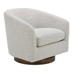 Fauteuil pivotant moderne rembourré Aurelle Home