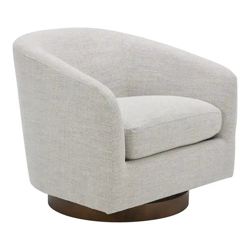 Fauteuil pivotant moderne rembourré Aurelle Home