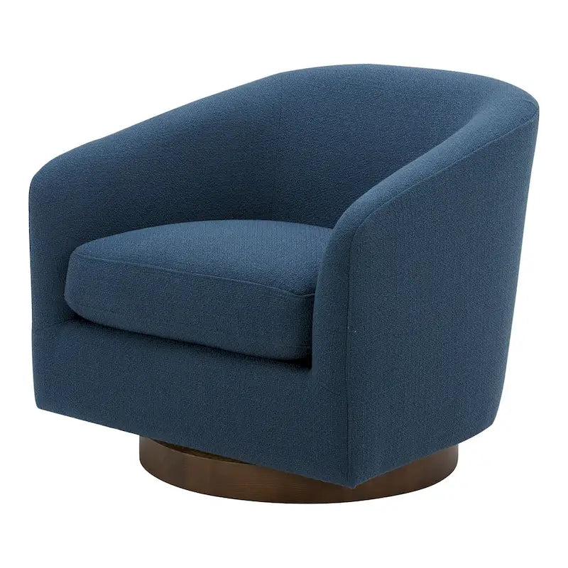 Fauteuil pivotant moderne rembourré Aurelle Home