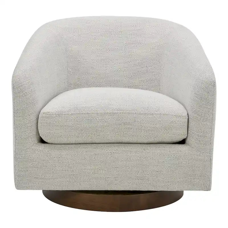 Fauteuil pivotant moderne rembourré Aurelle Home