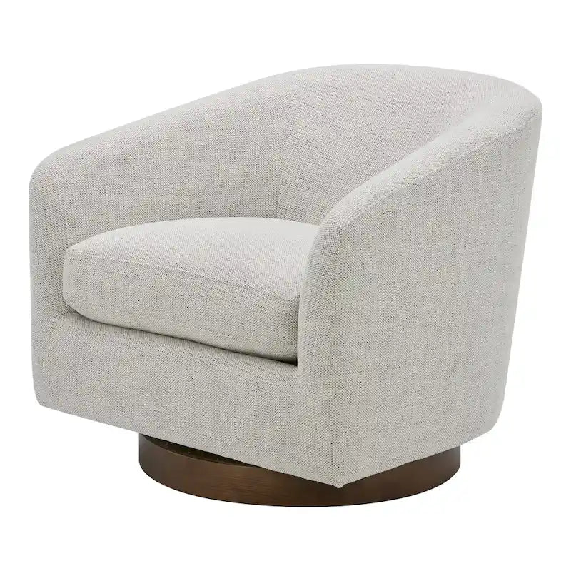 Fauteuil pivotant moderne rembourré Aurelle Home