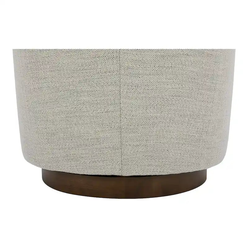 Fauteuil pivotant moderne rembourré Aurelle Home