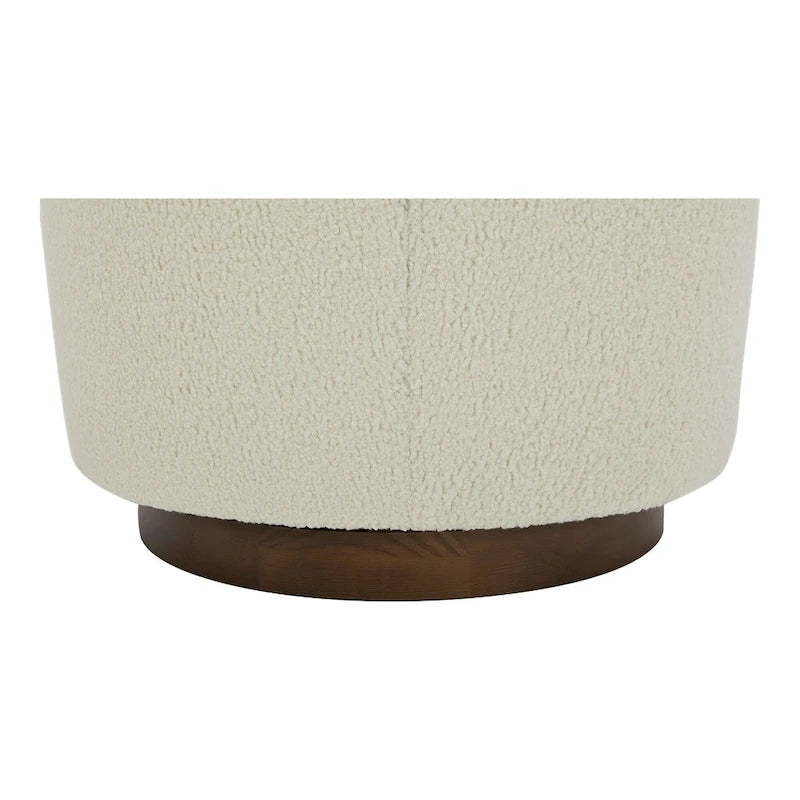 Fauteuil pivotant moderne rembourré Aurelle Home