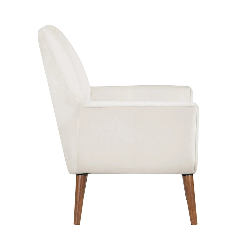 Fauteuil Adrian en velours style Mid-Century par Greyson Living