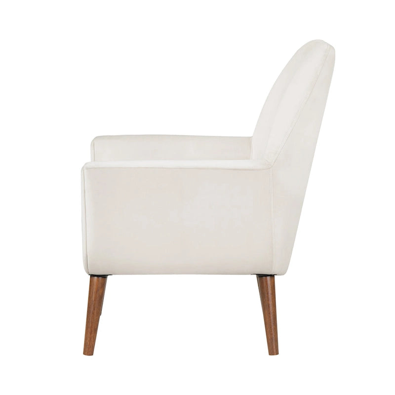 Fauteuil Adrian en velours style Mid-Century par Greyson Living