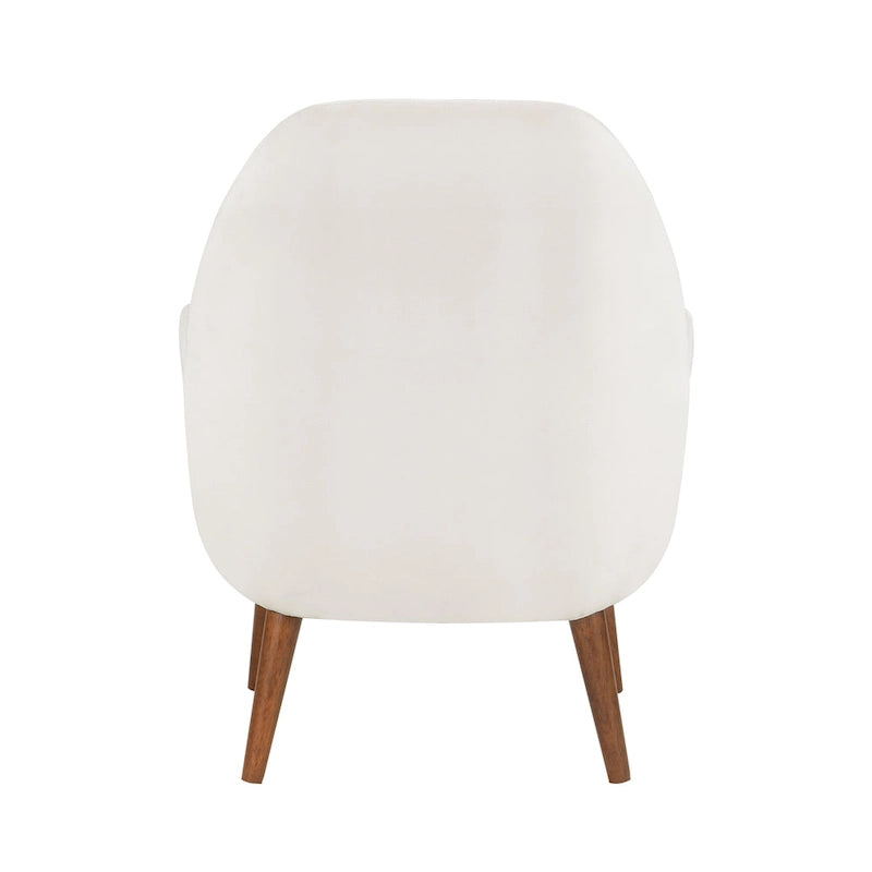Fauteuil Adrian en velours style Mid-Century par Greyson Living