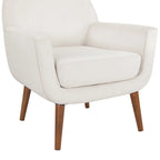Fauteuil Adrian en velours style Mid-Century par Greyson Living