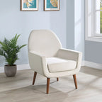 Fauteuil Adrian en velours style Mid-Century par Greyson Living