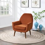 Fauteuil Adrian en velours style Mid-Century par Greyson Living