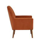 Fauteuil Adrian en velours style Mid-Century par Greyson Living