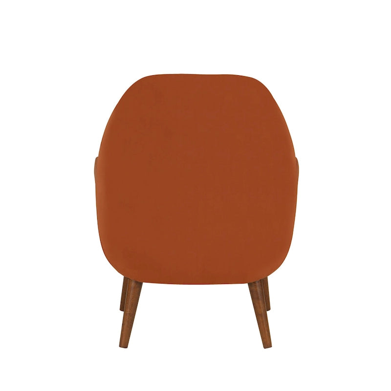 Fauteuil Adrian en velours style Mid-Century par Greyson Living