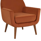 Fauteuil Adrian en velours style Mid-Century par Greyson Living