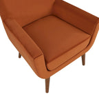 Fauteuil Adrian en velours style Mid-Century par Greyson Living