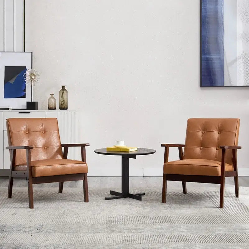 Fauteuil d'appoint en bois pour salon et chambre