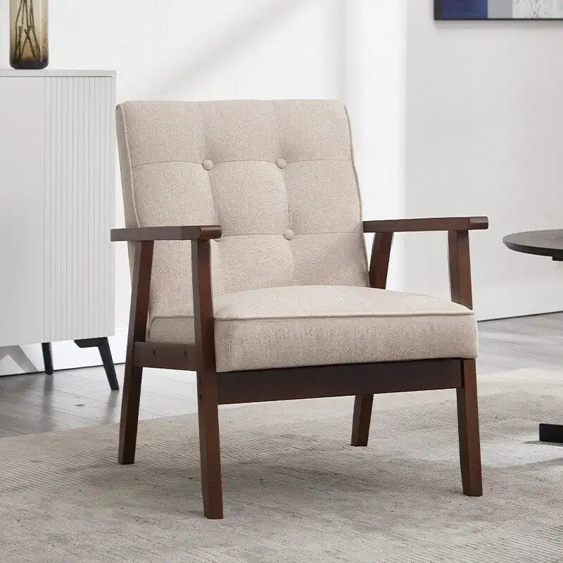 Fauteuil d'appoint en bois pour salon et chambre