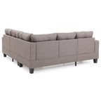 Canapé d'angle en L Newbury 2 pièces en sergé de polyester - 82 po L x 82 po l x 35 po H