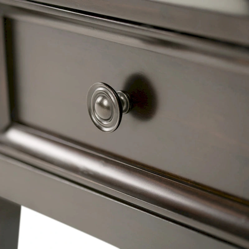 Table d'appoint carrée WYNDENHALL Halifax en bois massif, 48 cm de large