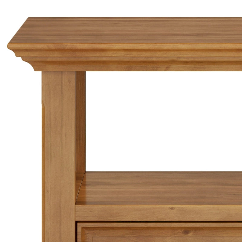 Table d'appoint carrée WYNDENHALL Halifax en bois massif, 48 cm de large