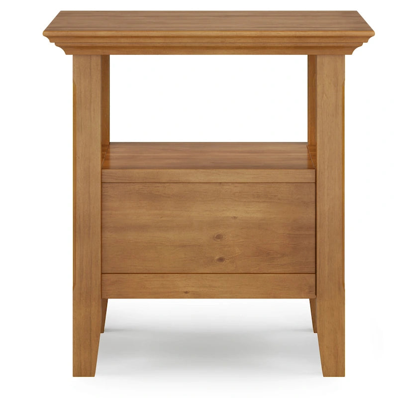 Table d'appoint carrée WYNDENHALL Halifax en bois massif, 48 cm de large