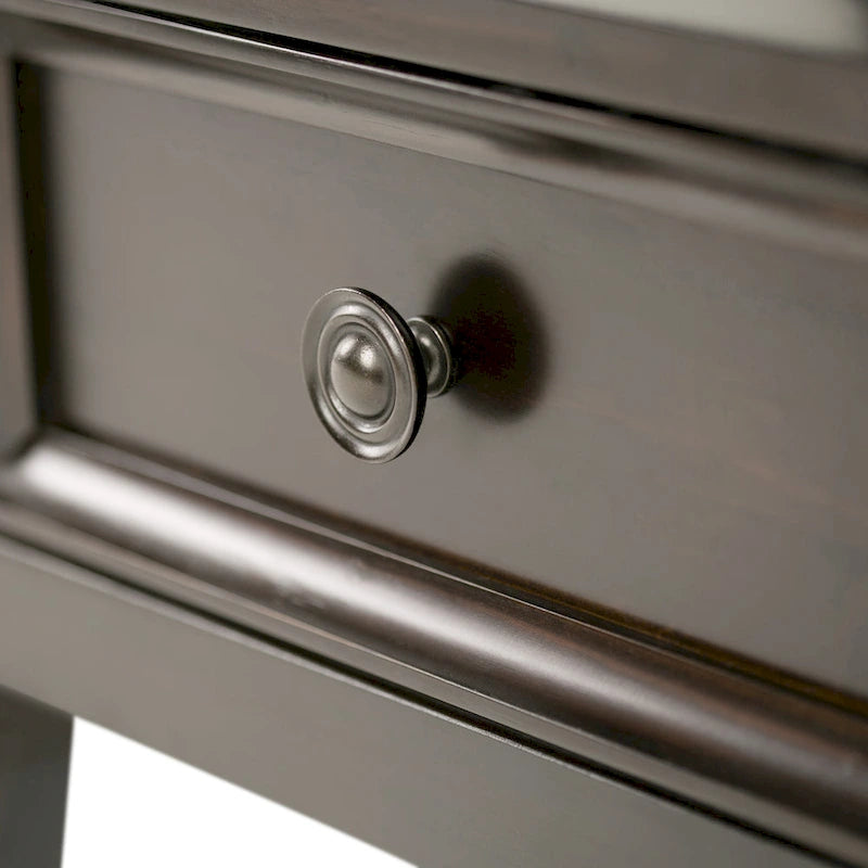 Table d'appoint carrée WYNDENHALL Halifax en bois massif, 48 cm de large