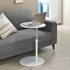 End Table with Height Adjustable Marble Textured Top