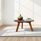 Table basse ronde Canton en bois d'acacia par Christopher Knight Home