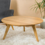 Table basse ronde Canton en bois d'acacia par Christopher Knight Home