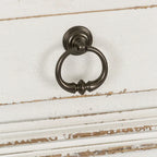 Commode à 7 tiroirs Gray Barn Abbey Park, couleur marron vieilli et blanc antique