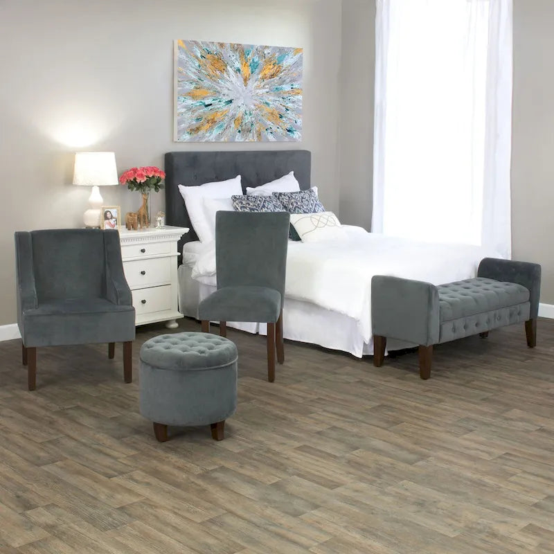 Fauteuil d'appoint en velours Lyric de Porch &amp; Den